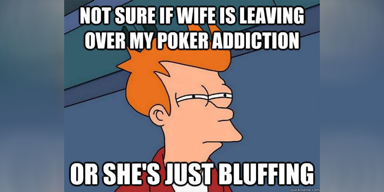 Futurana Meme über Spielsucht beim Poker.