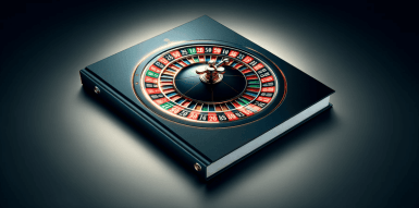 Ein Buch mit einem Roulette-Kessel auf dem Titelbild.