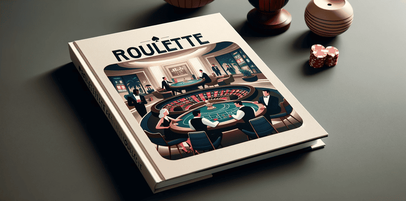 Ein Buch über Roulette mit Roulette-Spielern auf dem Titelbild.