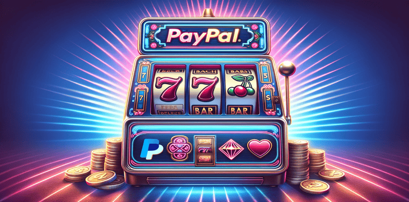 Retro Slot mit PayPal Logo in Online Casinos mit PayPal und 1 Euro Einzahlung.